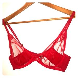 Agent Provocateur Casper plunge mesh underwire bra